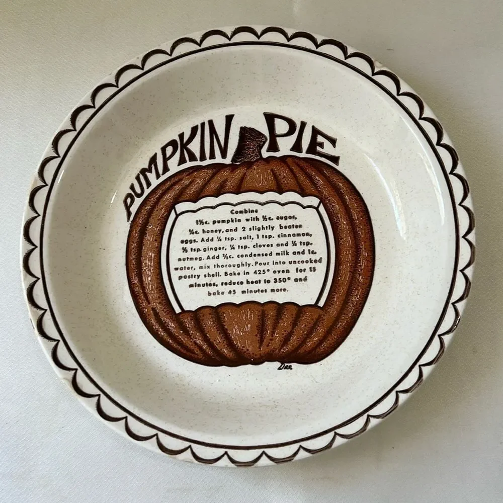 Pumpkin Pie Harvest Recipe Pie Plate Blend Stir Bake White Holiday Christmas